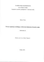 Pravna regulacija mobbinga u državama članicama Europske unije