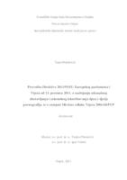 Provedba Direktive 2011/93/EU Europskog parlamenta i Vijeća od 13. prosinca 2011. o suzbijanju seksualnog zlostavljanja i seksualnog iskorištavanja djece i dječje pornografije, te o zamjeni Okvirne odluke Vijeća 2004/68/PUP