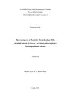 Upravni ugovor u Republici Hrvatskoj kao oblik suradnje između državnog i privatnog sektora prema Općem poreznom zakonu