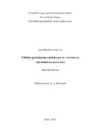 Politička participacija i ljudska prava s osvrtom na reproduktivna prava žena