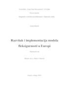 prikaz prve stranice dokumenta Razvitak i implementacija modela fleksigurnosti u Europi